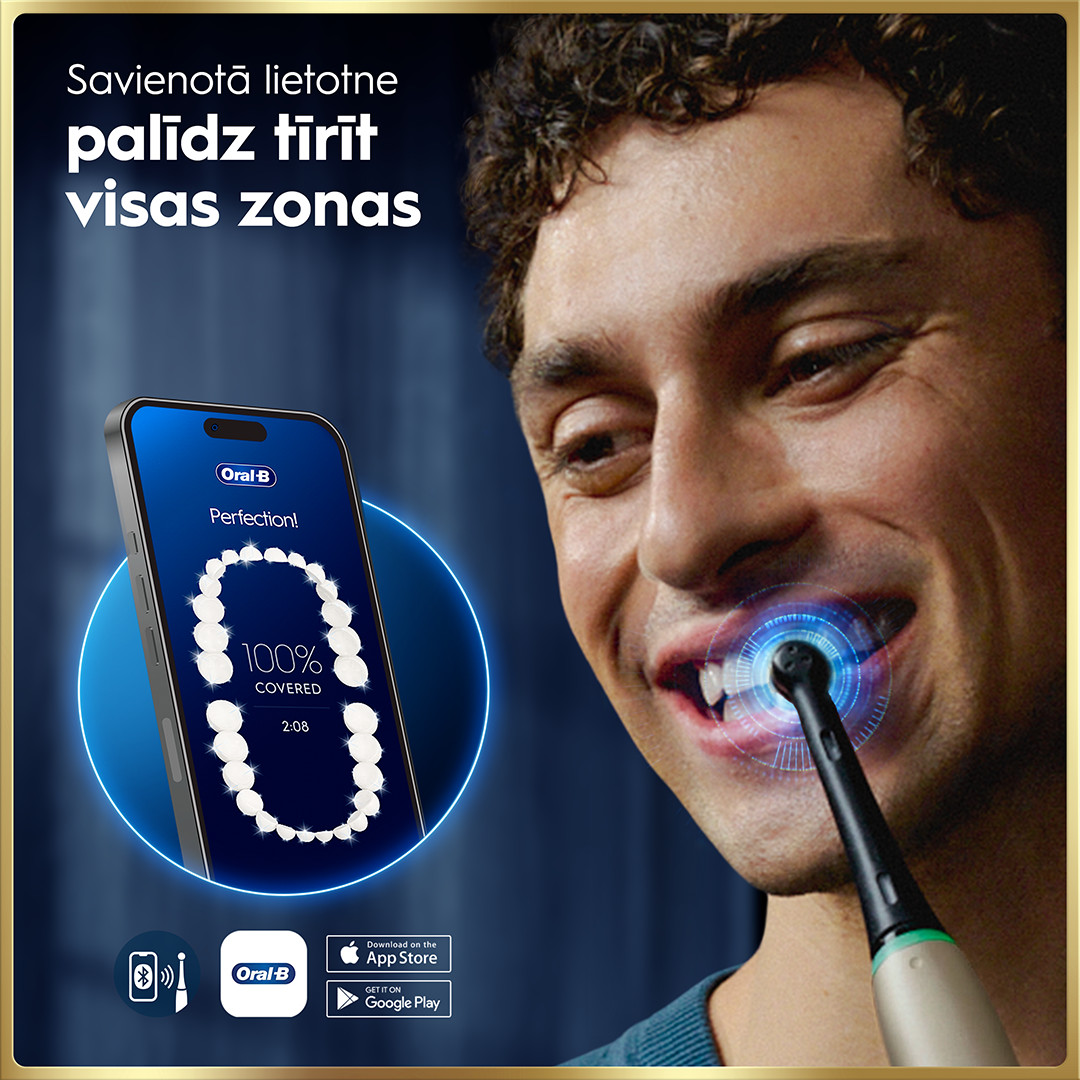 Braun Oral-B iO 9, Lunar Gold, zelta - Elektriskā zobu birste
