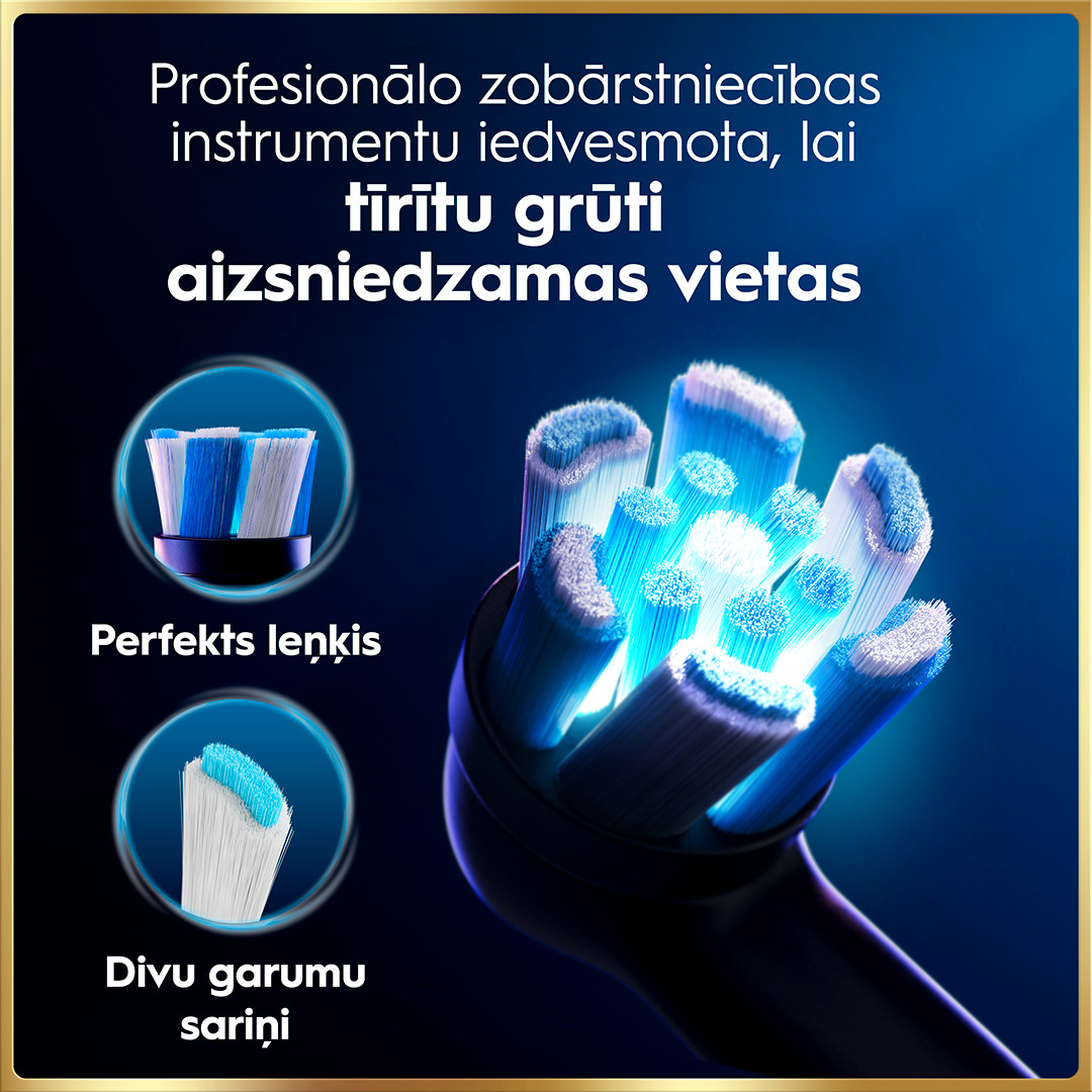 Braun Oral-B iO 9, Lunar Gold, zelta - Elektriskā zobu birste