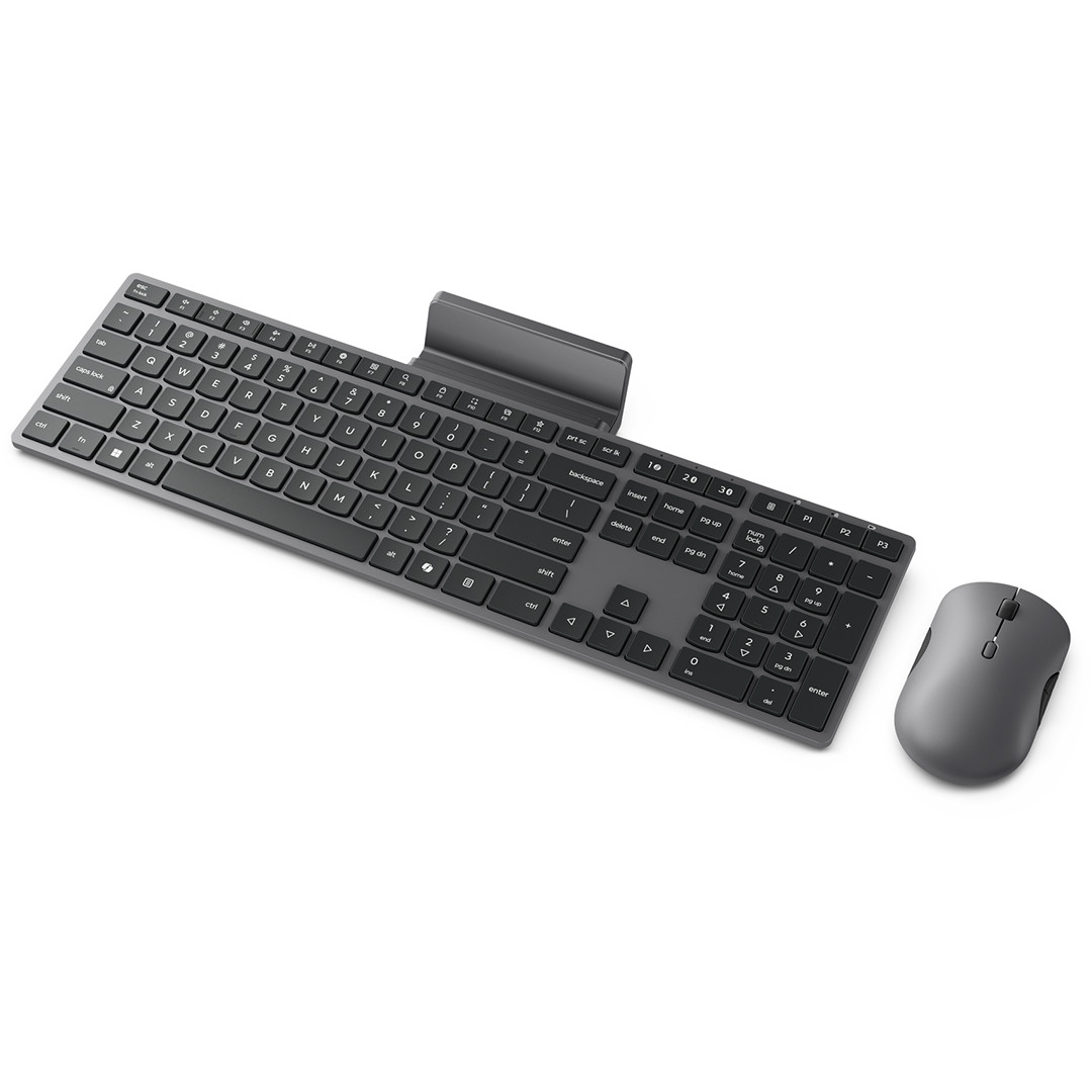 Lenovo 700 Modern Multi-Device Wireless Combo, US, pelēka - Bezvadu klaviatūra ar peli