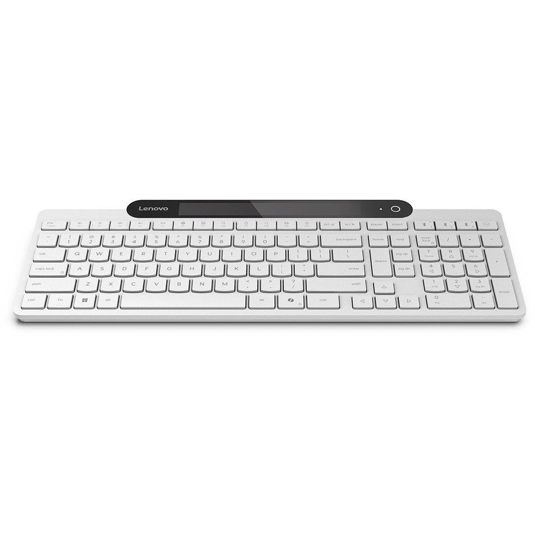 Lenovo 800 Self-Charging Bluetooth Keyboard, US, белый - Беспроводная клавиатура