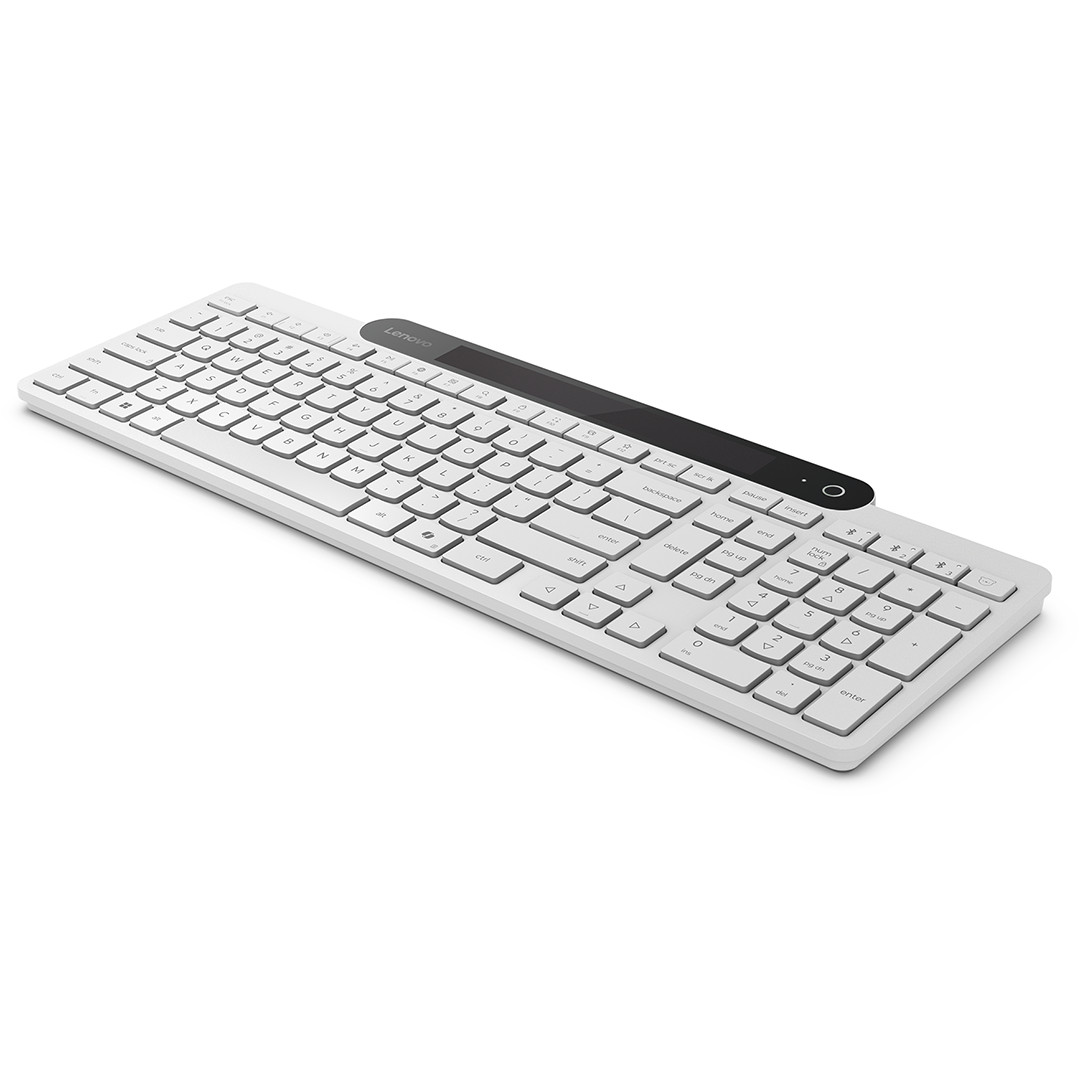Lenovo 800 Self-Charging Bluetooth Keyboard, US, белый - Беспроводная клавиатура