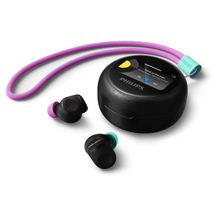 Philips The Buds TAMS3, melna - Bezvadu austiņas TAMS3BK/00