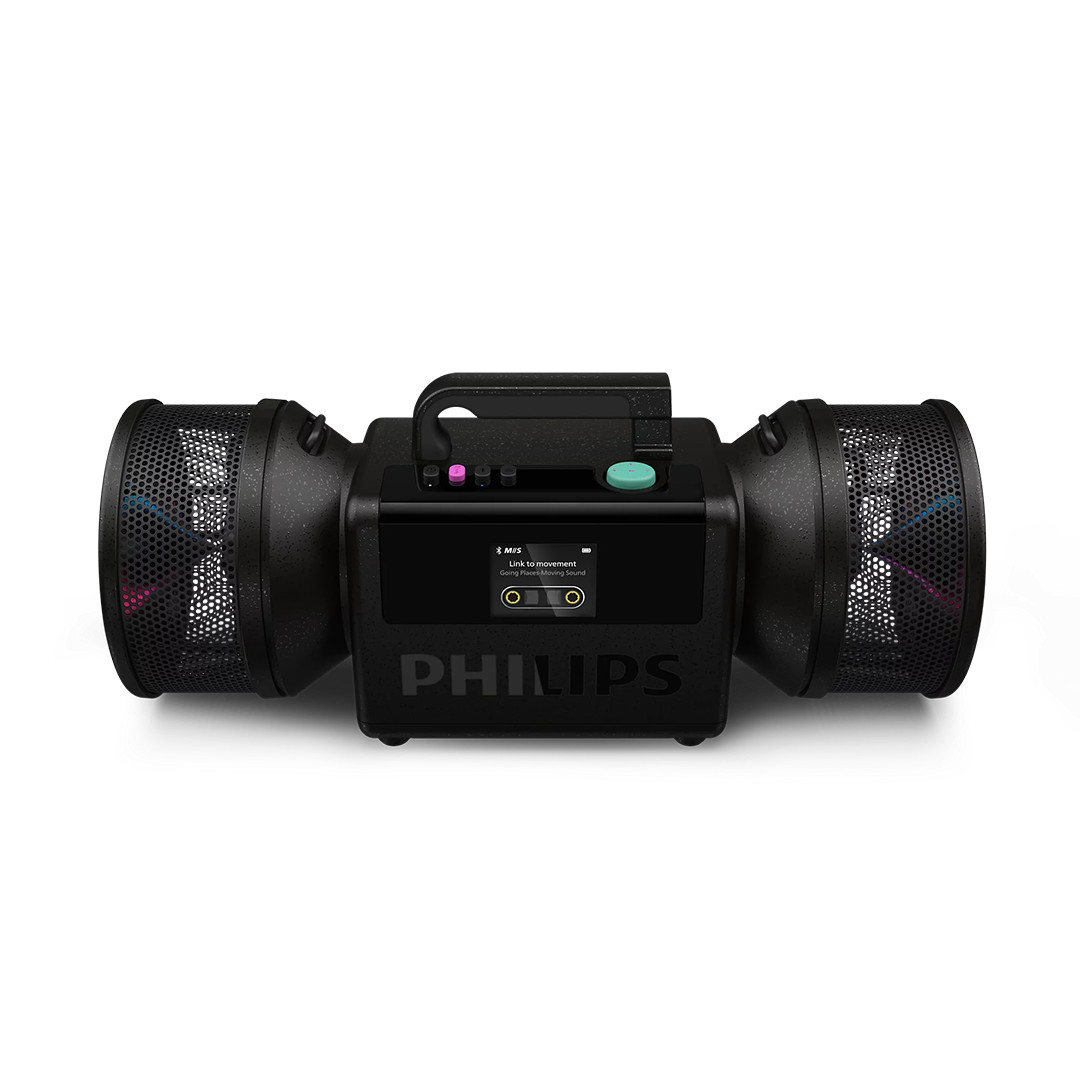 Philips The Tube, melna - Portatīvais bezvadu skaļrunis