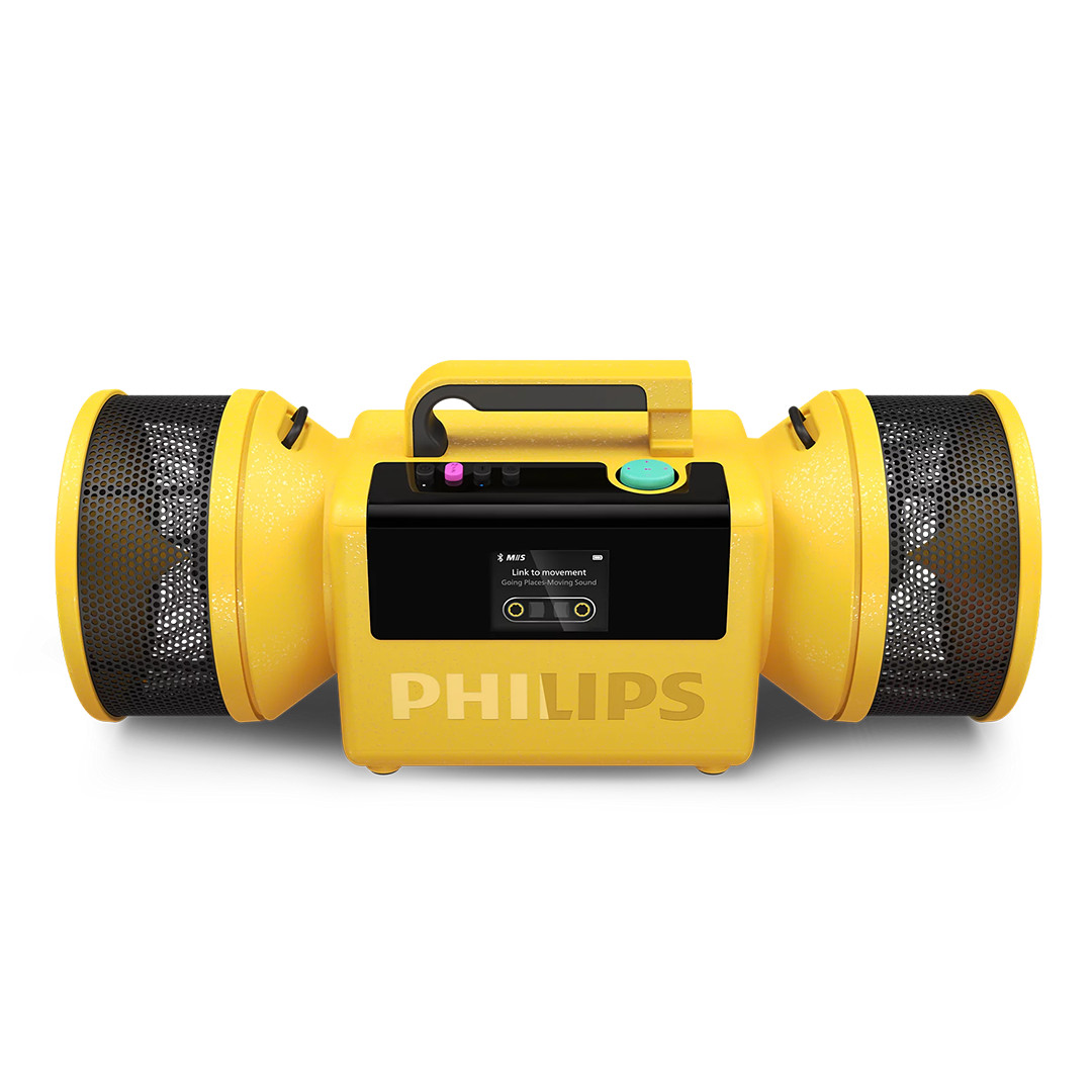 Philips The Tube, dzeltena - Portatīvais bezvadu skaļrunis