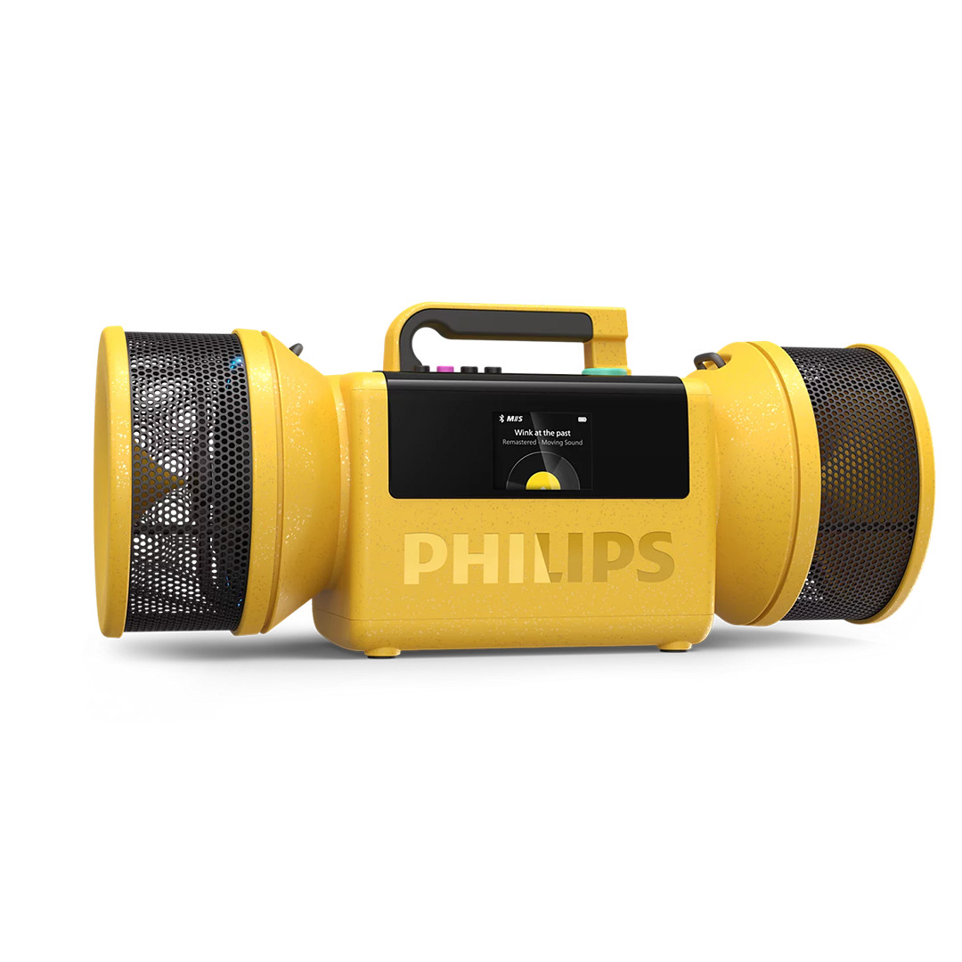 Philips The Tube, dzeltena - Portatīvais bezvadu skaļrunis