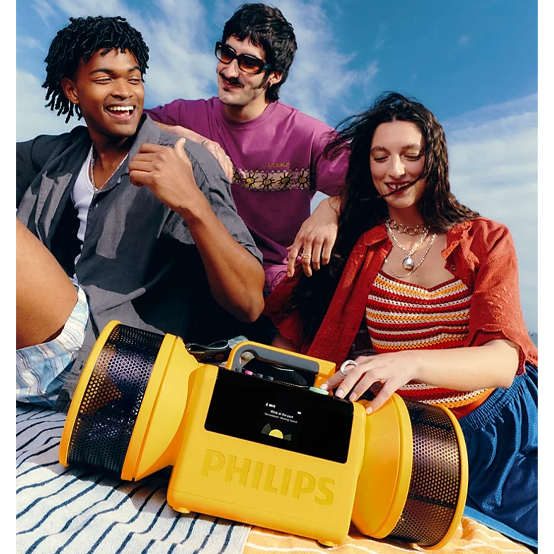 Philips The Tube, dzeltena - Portatīvais bezvadu skaļrunis