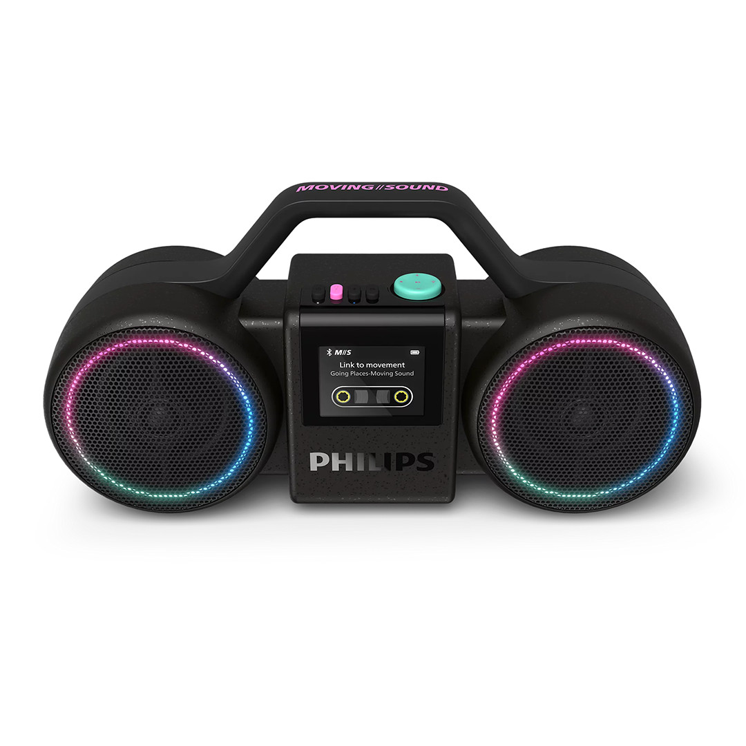Philips The Roller, melna - Portatīvais bezvadu skaļrunis