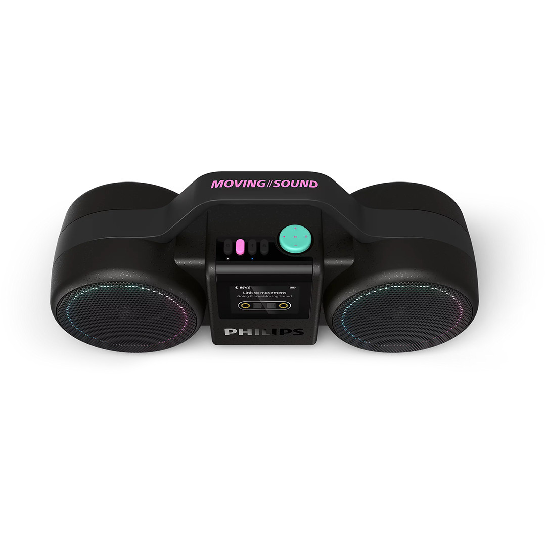 Philips The Roller, melna - Portatīvais bezvadu skaļrunis