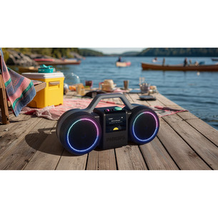 Philips The Roller, melna - Portatīvais bezvadu skaļrunis