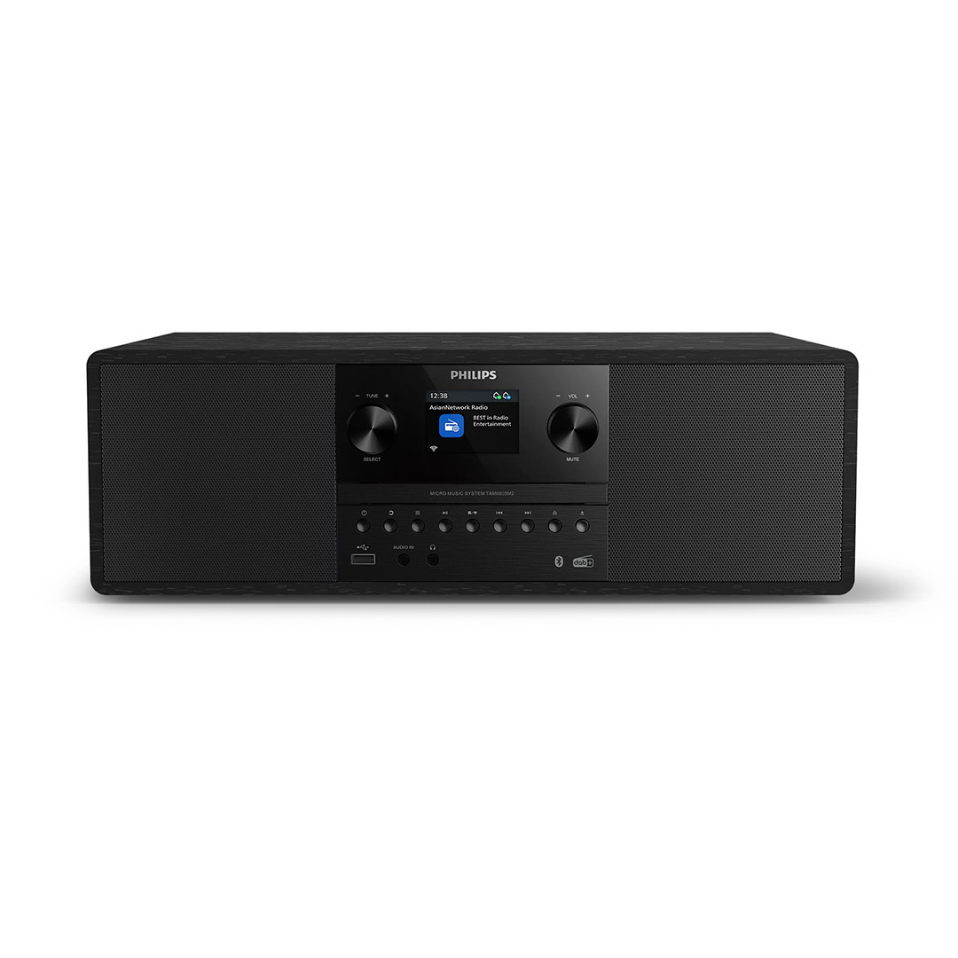 Philips TAM6805M2 Micro Music System, 2.0, melna - Mūzikas sistēma