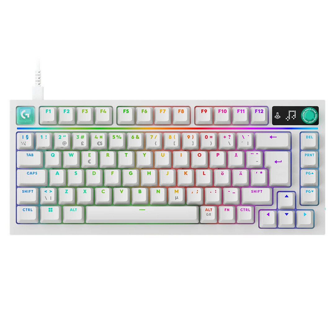 Logitech G316 X 75, tactile, SWE, balta - Klaviatūra