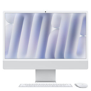Apple iMac 24" (2026), M6 10C/10C, 16 GB, 256 GB, SWE, sudraba - Dators MH064KS/A