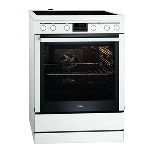 Ceramic cooker with an electric oven, AEG