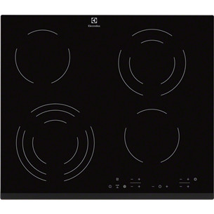 Electrolux, platums 59 cm, melna - Iebūvējama keramiskā plīts virsma