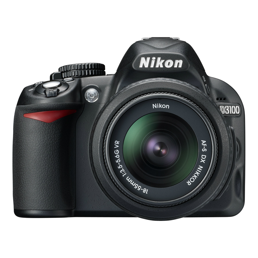 DSLR camera D3100 + 18-55 mm lens, Nikon