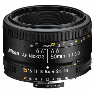 Objektīvs 50mm f/1.8D AF NIKKOR, Nikon