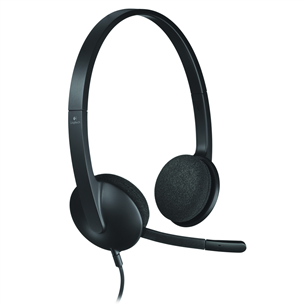 Logitech H340, melna - Austiņas ar mikrofonu 981-000475