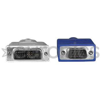 Hama, VGA -> DVI, длина 1,8 м, серый/синий - Кабель