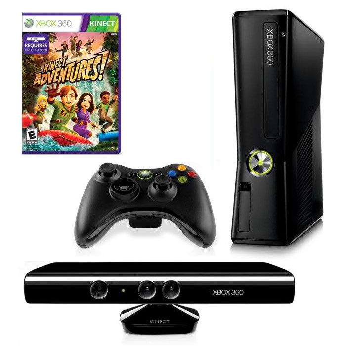 Xbox 360 Slim (250 GB) + Kinect sensor + Kinect Sports