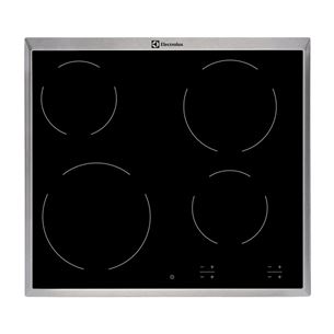 Electrolux, width 57.6 cm, steel frame, black - Built-in Ceramic Hob