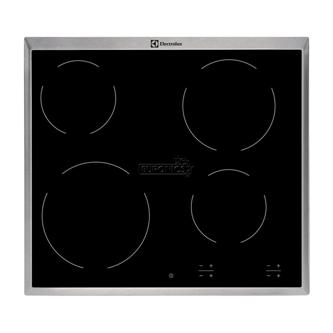 Electrolux, width 57.6 cm, steel frame, black - Built-in Ceramic Hob