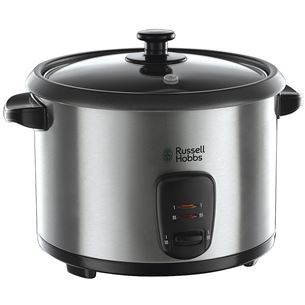 Russell Hobbs, 1.8 L, 700 W, melna/nerūsējošā tērauda - Rīsu vārāmais katls un tvaicētājs