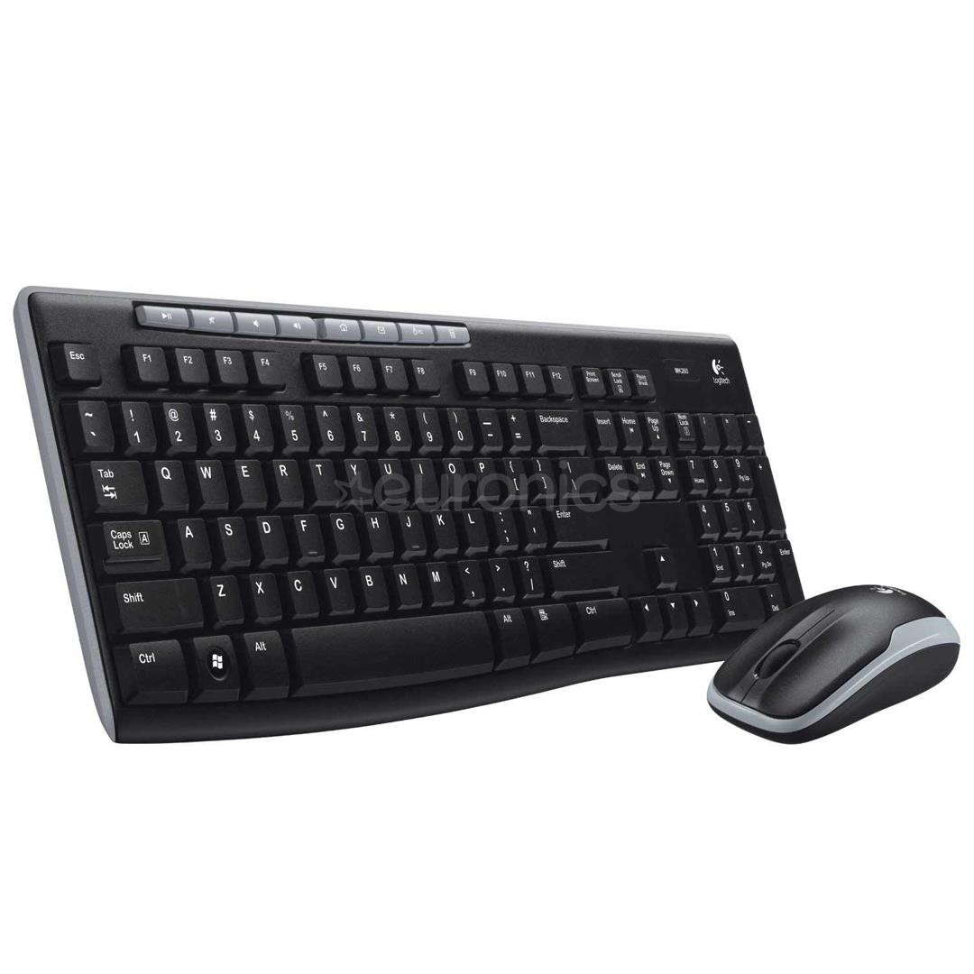 Logitech MK270, RUS, черный - Беспроводная клавиатура + мышь