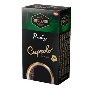 Coffee capsules Presidentti Cupsolo, Paulig