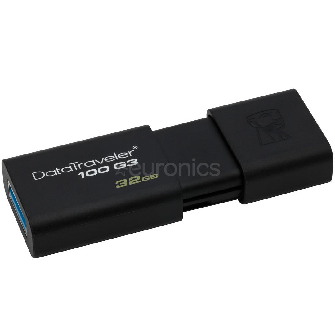 USB zibatmiņa DataTraveler 100 G3 USB 3.0, Kingston / 32GB
