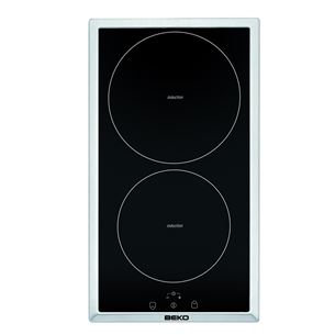 Beko Domino, platums 28.8 cm, melna/nerūsējošā tērauda - Iebūvējama indukcijas plīts virsma HDMI32400DTX