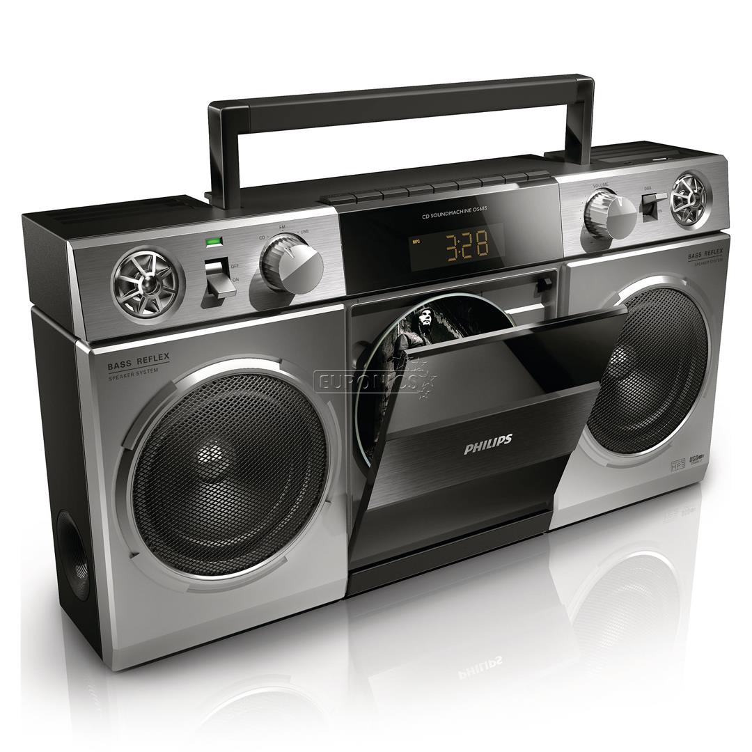 Boombox, Philips / retro style & USB, OS685/12