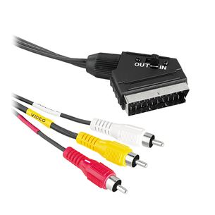 SCART to 3xRCA cable, Hama (3 m)