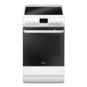 Hansa, 10 programs, 65 L, white - Freestanding Ceramic Cooker FCCW59209