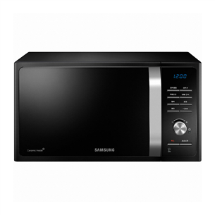 Samsung, 23 л, 800 Вт, черный/серебристый - Микроволновая печь MS23F301TAK/BA
