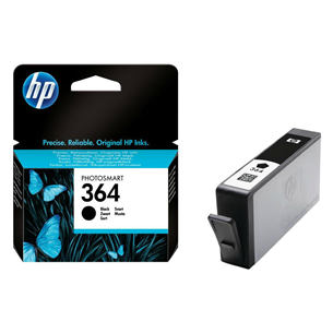 HP 364, melna - Tintes kasetne printerim