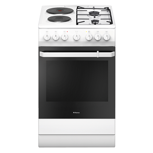 Hansa, 66 L, white - Freestanding Combined Cooker with Electric Oven