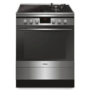 Hansa, 66 L, inox  - Freestanding Combined Cooker with Electric Oven FCMX69215