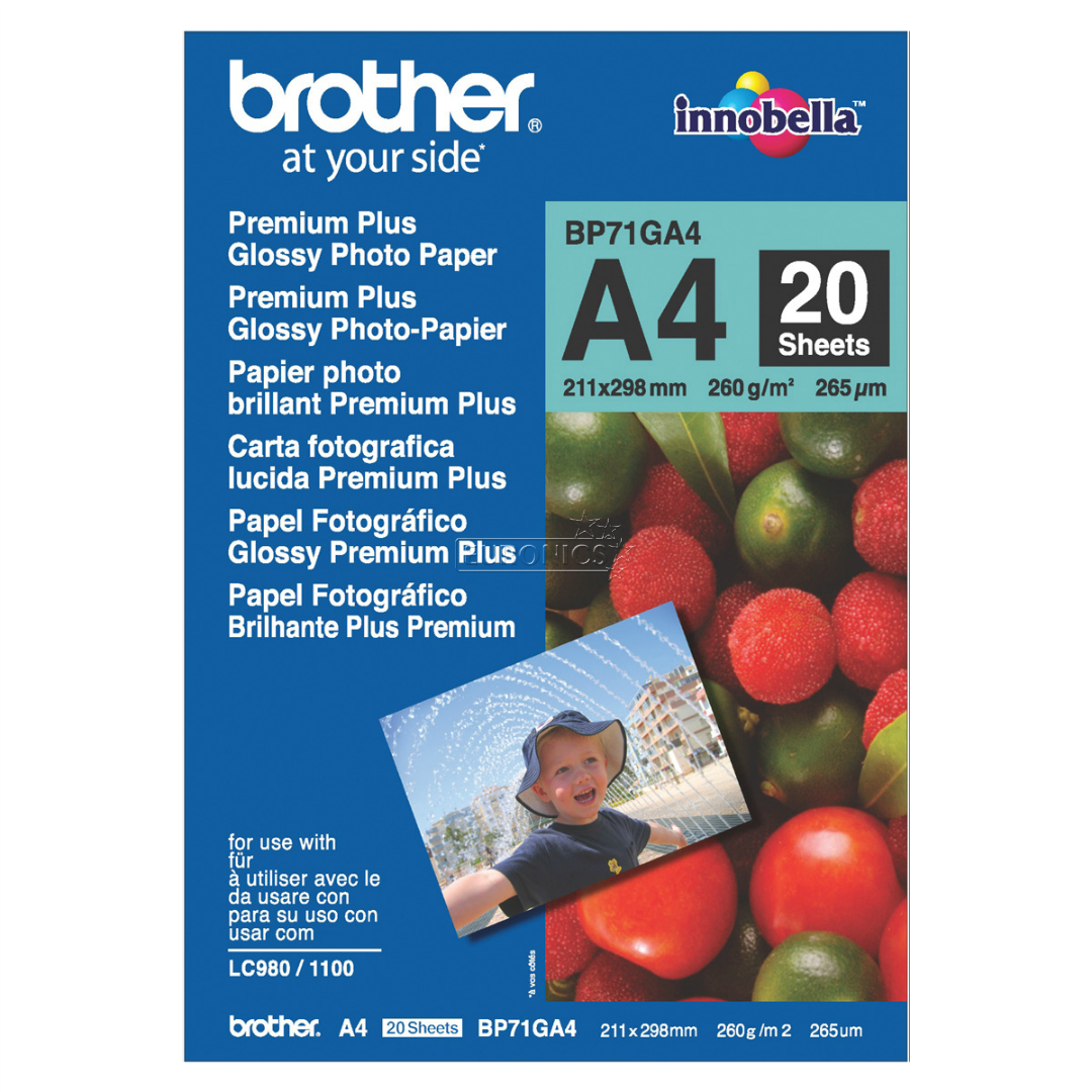Fotopapīrs Premium Plus, Brother / A4, 260g/m2, 20 lpp