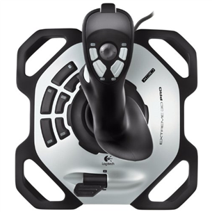 Logitech Extreme 3D Pro, melna/pelēka - Spēļu kontrolieris