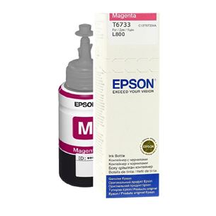 Контейнер с чернилами Epson T6733 (пурпурный) C13T67334A