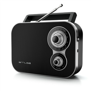 Muse M-051R, FM, аналоговое, может работать на батарейках, черный - Портативное радио M-051R