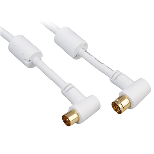 Gold-plated antenna cable 90° Hama (3 m) 00122419