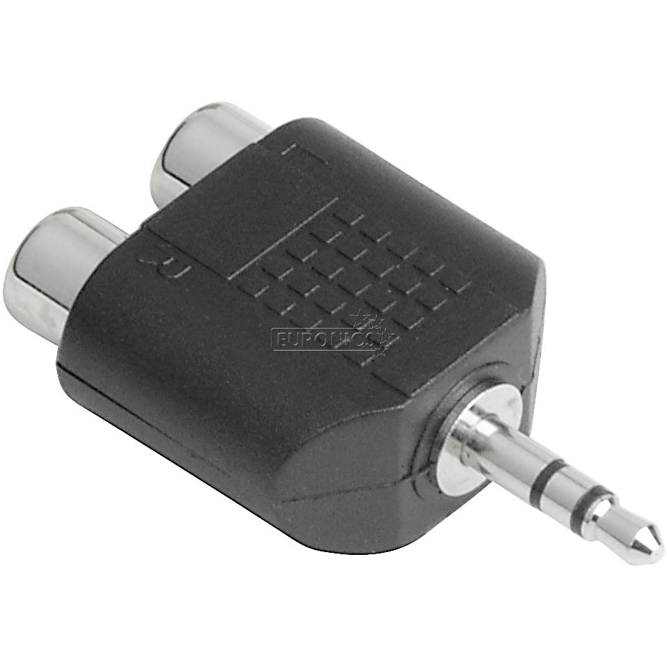 Audio adapter 2x RCA to 3,5 mm Hama