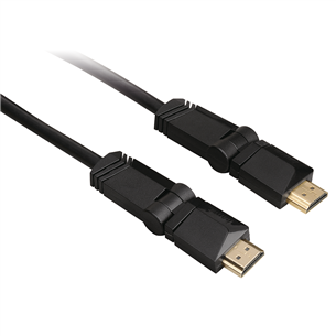 Позолоченный вращающийся кабель HDMI (1.4), Hama / 1,5м