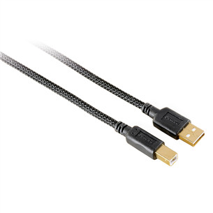 Hama, USB-A -- USB-B, 1.5 m, melna - Vads