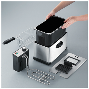 Severin, 2000 W, black/silver - Deep Fryer