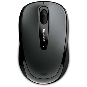 Microsoft Mobile 3500, pelēka/melna - Bezvadu datorpele
