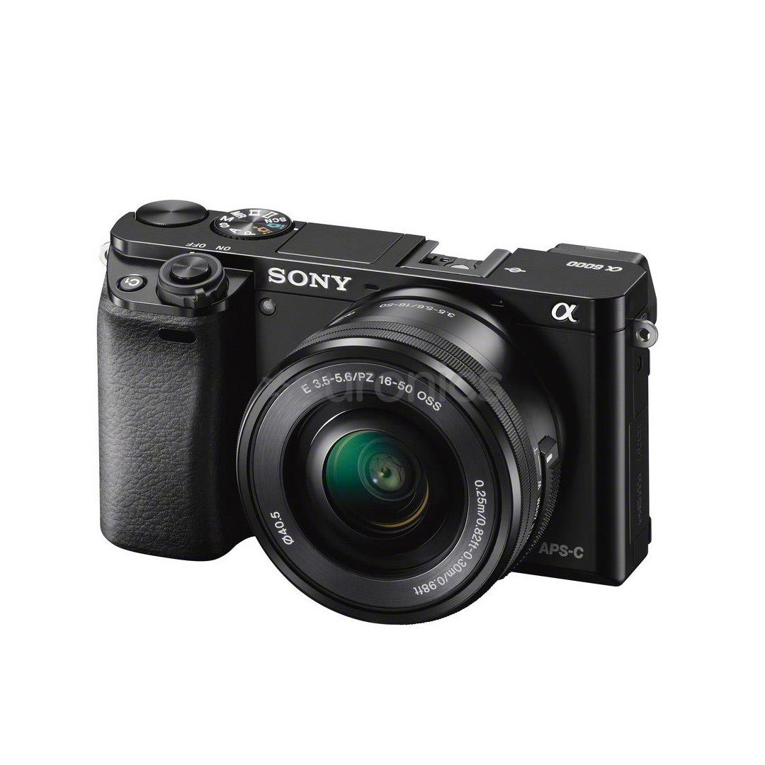 Digitālā fotokamera ILCE-6000 ar 16-50mm objektīvu, Sony