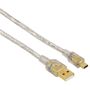 Cable Gold plated Mini USB Hama (0,75 m) 00039744