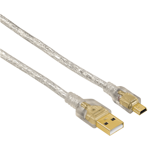 Cable Gold plated Mini USB Hama (0,75 m)